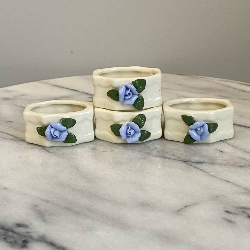 Vintage Porcelain Napkin Rings